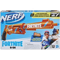NERF FORTNITE 6 SH PISTOLA CON  CARICATORE A 6 DARDI ELITE HASBRO F2678