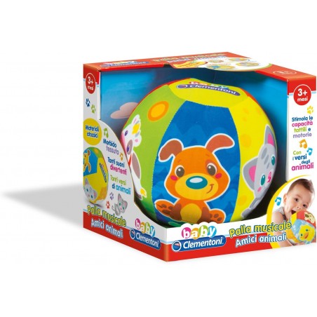 CLEMENTONI PALLA MUSICALE ANIMALI 17132 
