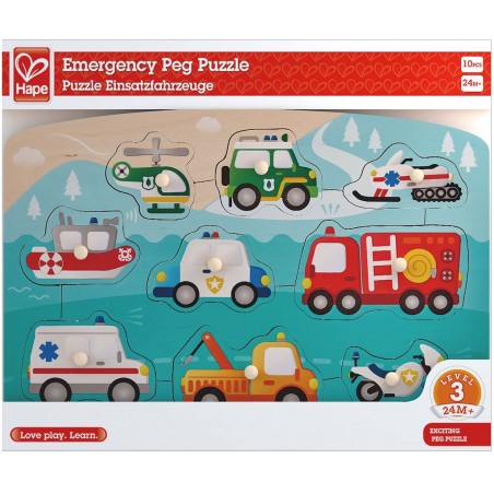 HAPE PUZZLE MEZZI DI EMERGENZA  
