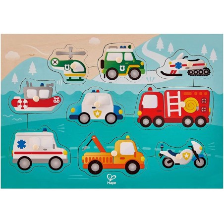 HAPE PUZZLE MEZZI DI EMERGENZA  
