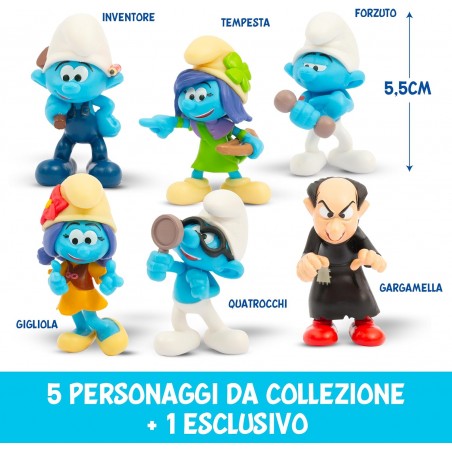 PUFFI SET 6 PERSONAGGI GARGAMELLA DA COLLEZIONE GIOCHI PREZIOSI