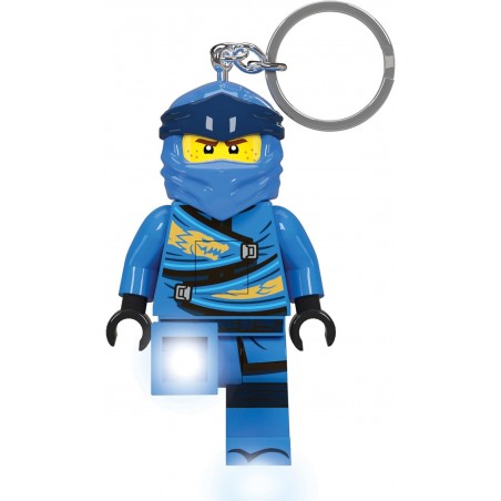 LEGO PORTACHIAVI LED NINJAGO JAY BLU CREA