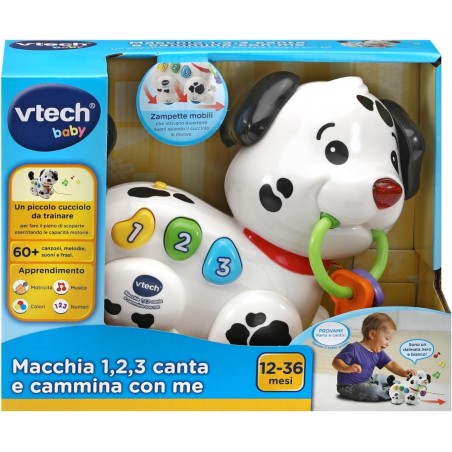 MACCHIA 1.2.3 CANTA E CAMMINA CON ME CON + DI 60 CANZONI MELODIE FRASI VTECH