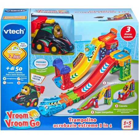 VROOM VROOM GO TRAMPOLINO ACROBAZIE ESTREME 3 IN 1 VTECH