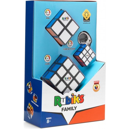 RUBIK'S FAMILY SPIN MASTER GAMES  CUBO 3x3, CUBO 2x2, CUBO PORTACHIAVI