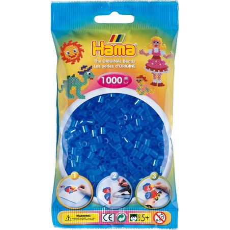 HAMA BUSTINA 1000 PEZZI BLU TRASPARENTE 