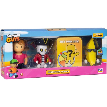 STUMBLE GUYS MINI ACTION FIGURE 4  PERSONAGGI ROCCO GIOCATTOLI
