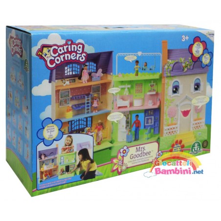 CARING CORNERS Mrs.GOODBEE CASA DELLE  BAMBOLE INTERATTIVA GIOCHI PREZIOSI