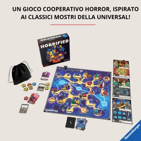 HORRIFIED UNIVERSAL MONSTERS GIOCO DA TAVOLO COOPERATIVO RAVENSBURGER