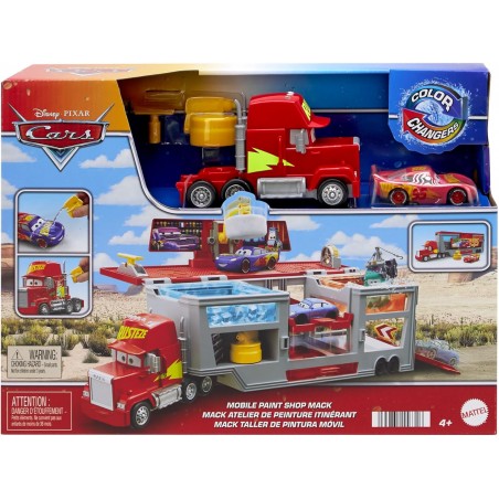 CARS MACK OFFICINA CAMBIA COLORE MATTEL DISNEY