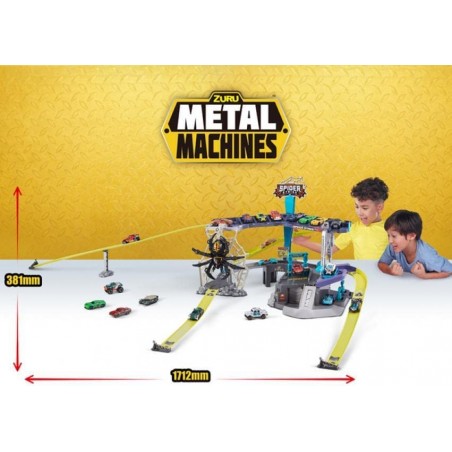ZURU METAL MACHINES PISTA SPIDER STRIKE GIOCHERIA