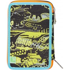 ASTUCCIO 3 ZIP SJ GANG REXME NERO VERDE SEVEN