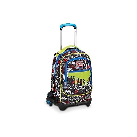 TROLLEY 3 IN 1 JACK BOY BORN TO FUN BOY ZAINO CON CARRELLO SGANCIABILE SEVEN