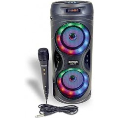 CASSA SPEAKER WIRLESS CON MICROFONO E LUCI RGB BONTEMPI