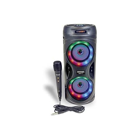 CASSA SPEAKER WIRLESS CON MICROFONO E LUCI RGB BONTEMPI
