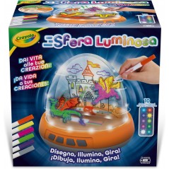 SFERA LUMINOSA CON LUCI E MOVIMENTO PER  CREARE DISEGNI SU DUE LIVELLI CRAYOLA 