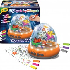 SFERA LUMINOSA CON LUCI E MOVIMENTO PER  CREARE DISEGNI SU DUE LIVELLI CRAYOLA 