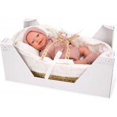 REBORN ARIAS 45 CM CESTA VIMINI GIOCHERIA POS220063