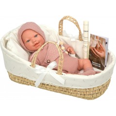 REBORN ARIAS 45 CM CESTA VIMINI GIOCHERIA POS220063