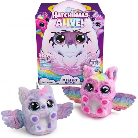 HATCHIMALS ALIVE MISTERY MATCH PUFFICORN SPIN MASTER