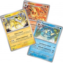 POKEMON EVOLUZIONI PRISMATICHE COLLEZION E CON POSTER 3 BUSTE E 3 CARTE OLOGRAFIC