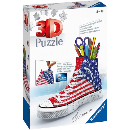 PUZZLE 3D SNEAKERS PORTAPENNE 112 PEZZI  RAVENSBURGER