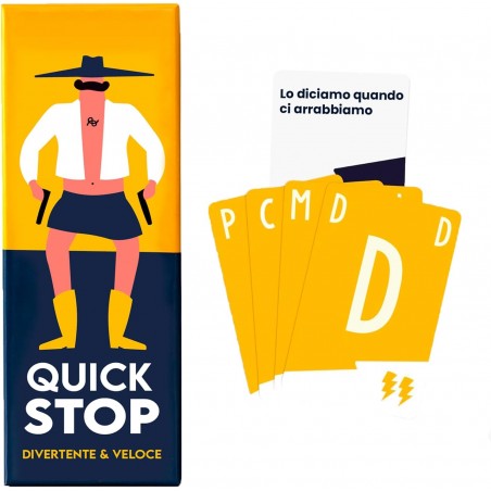 QUICK STOP GIOCO DI CARTE ASMODEE PER RIDERE IN FAMIGLIA O CON AMICI