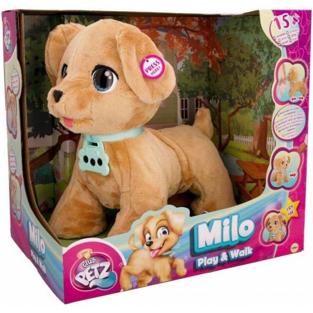 MILO CAMMINA E PARLA CLUB PETZ IMC PELUCHE INTERATTIVO 15 SUONI REALISTICI