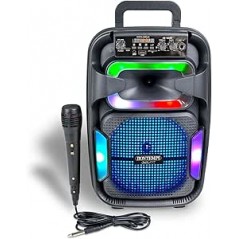 CASSA WIRLESS CON MICROFONO, EFFETTI LUM INOSI REGOLAZIONE ALTI E BASSI BONTEMPI