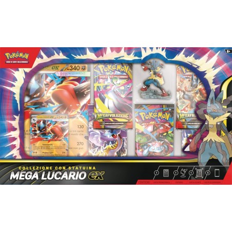 POKEMON MEGA LUCARIO EX CON STATUINA GAME VISION