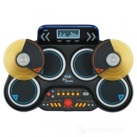 KIDI DJ DRUMS BATTERIA ELETTRONICA CON  PAD LUMINOSI E GIOCHI LUMINOSI VTECH