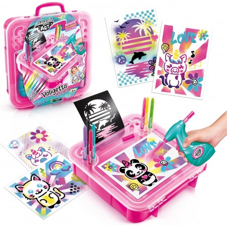 AIR BRUSH ART VALIGETTA ACTIVITY CASE CANAL TOYS ROCCO GIOCATTOLI