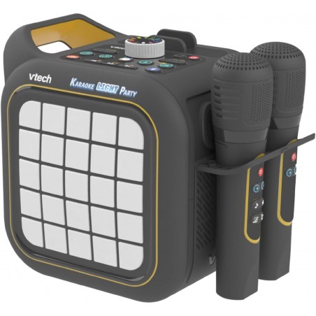KARAOKE LIGHT PARTY VTECH KARAOKE CON 2 MICROFONI WIRELESS CASSA DA 40 WATT 