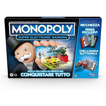 MONOPOLY SUPER ELECTRONIC BANKING GIOCO DA TAVOLO HASBRO GAMING