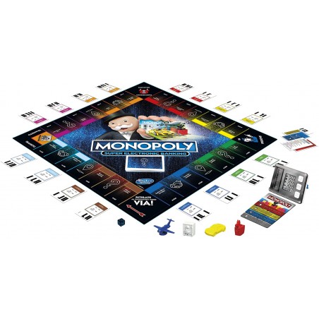 MONOPOLY SUPER ELECTRONIC BANKING GIOCO DA TAVOLO HASBRO GAMING