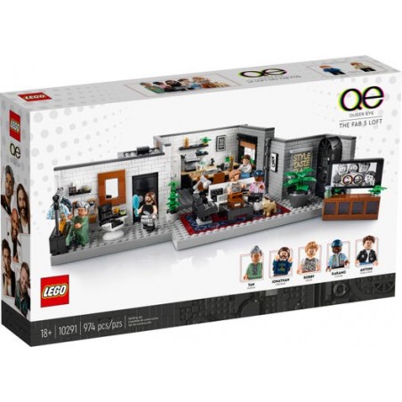 LEGO 10291 CREATOR EXPERT QUEER EYE LOFT DEI FAB FIVE - PEZZI 974