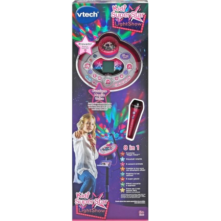 KID SUPER STAR KARAOKE LIGHTSHOW VTECH MICROFONO KARAOKE CON EFFETTI LUMINOSI