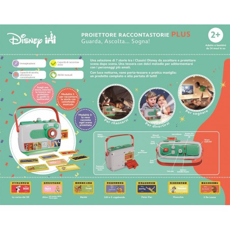 PROIETTORE RACCONTASTORIE PLUS DISNEY  CLEMENTONI GUARDA ASCOLTA .....E SOGNA