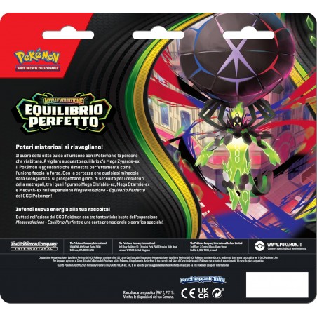POKEMON EQUILIBRIO PERFETTO CONFEZIONE  CON 3 BUSTE DA 10 CARTE
