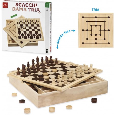 SCACCHI DAMA TRIA PRO DAL NEGRO 53909 