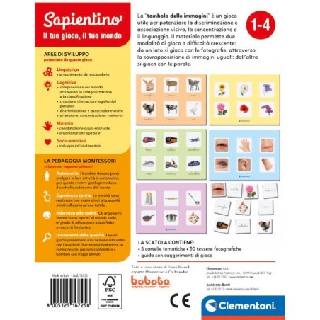 SAPIENTINO TOMBOLA DELLE IMMAGINI MONTESSORI CLEMENTONI