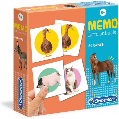 CLEMENTONI MEMO FARM ANIMALS GIOCO EDUCATIVO