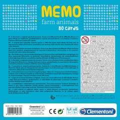 CLEMENTONI MEMO FARM ANIMALS GIOCO EDUCATIVO