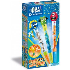 LABORATORIO DELLE PENNE CREATE YOUR MONSTER PENS IDEA CLEMENTONI