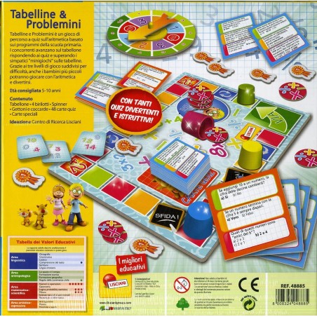 LISCIANI I'M A GENIUS TALENT SCHOOL TABELLINE E PROBLEMINI