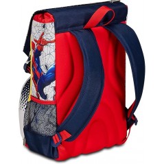 ZAINO SCUOLA ESTENSIBILE SPIDER MAN  WEBBED WONDER BLU ROSSO SEVEN