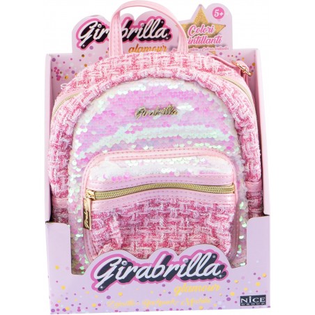 GIRABRILLA ZAINETTO ROSA GLAMOUR COLORI SCINTILLANTI NICE