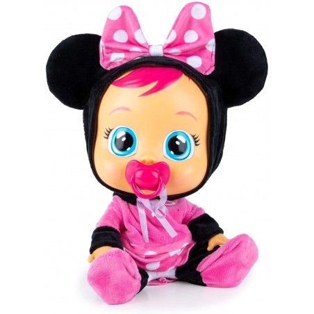 CRY BABIES MINNIE BAMBOLA INTERATTIVA  CHE PIANGE LACRIME VERE CON CIUCCIO 