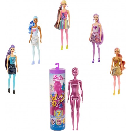 MATTEL BARBIE COLOR REVEAL SERIE  METALLIC GTR93