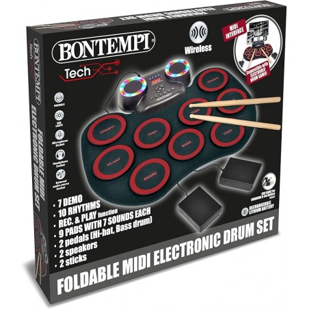 PERCUSSIONI ELETTRONICHE WIRLESS 182000 BONTEMPI TECH
